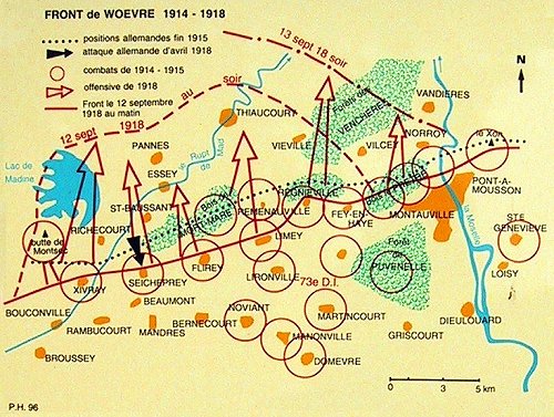 Front de Woevre 1914 - 1918